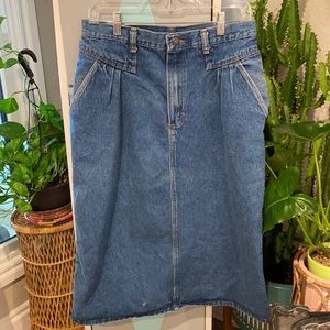 Vintage wrangler jean skirt size 16 junior